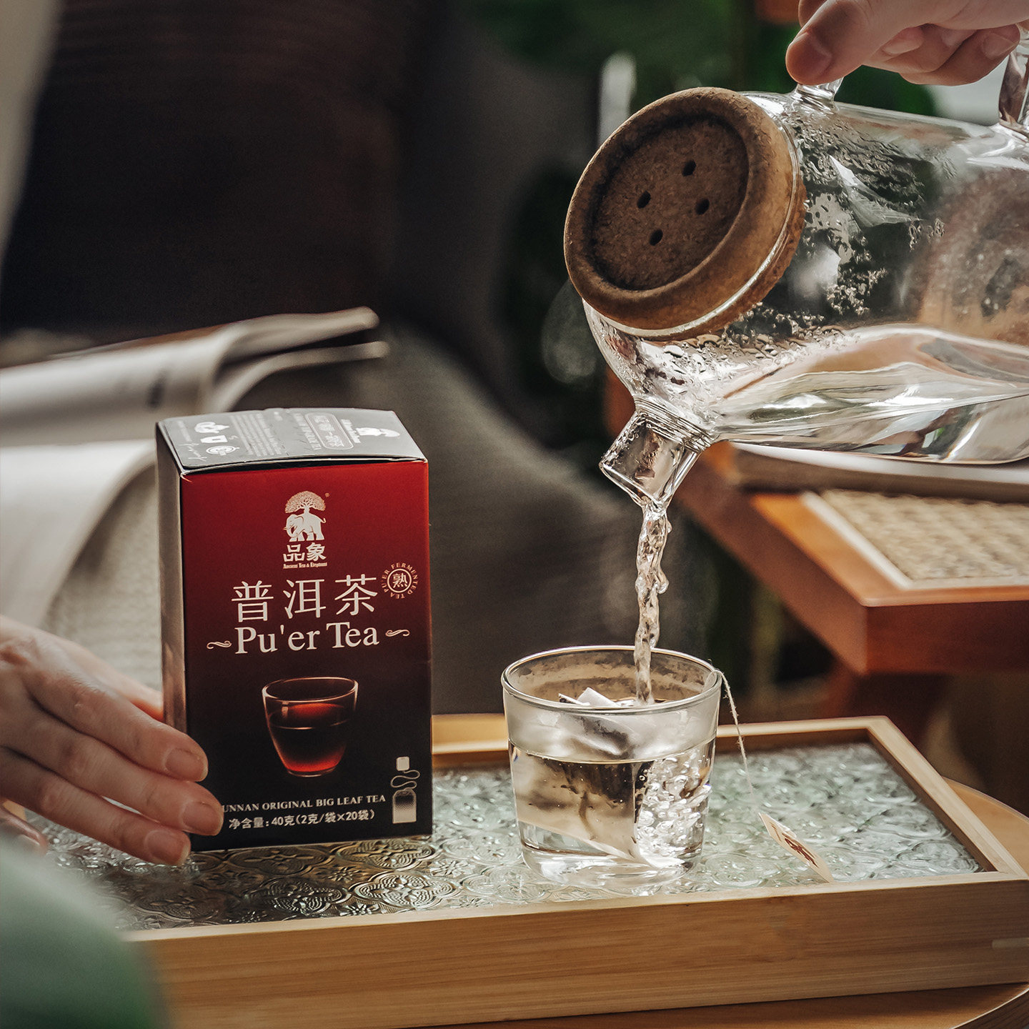 品象袋泡茶普洱熟茶陈香味醇正汤色红浓滋味醇厚顺滑耐泡干净卫生