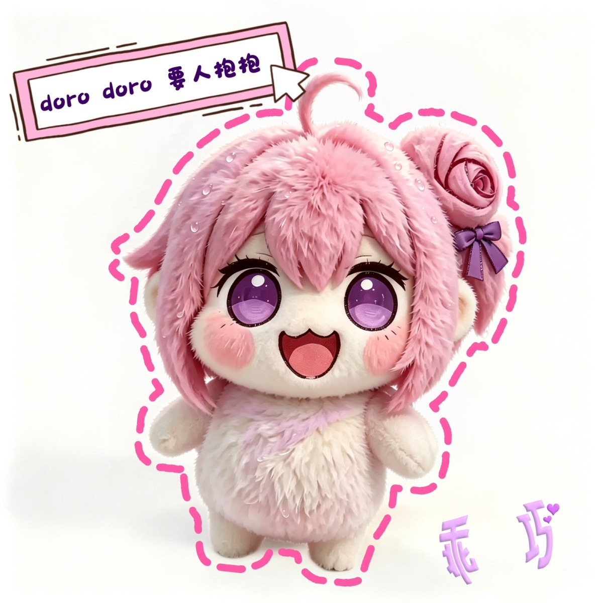 胜利女神Doro10cm棉花娃娃挂件图片