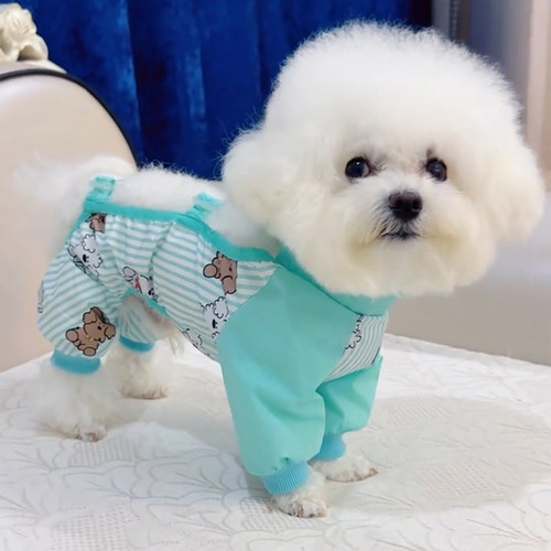 狗狗衣服薄款外出防脏神器防尿防脏腿套泰迪比熊小型犬四脚防尘裤