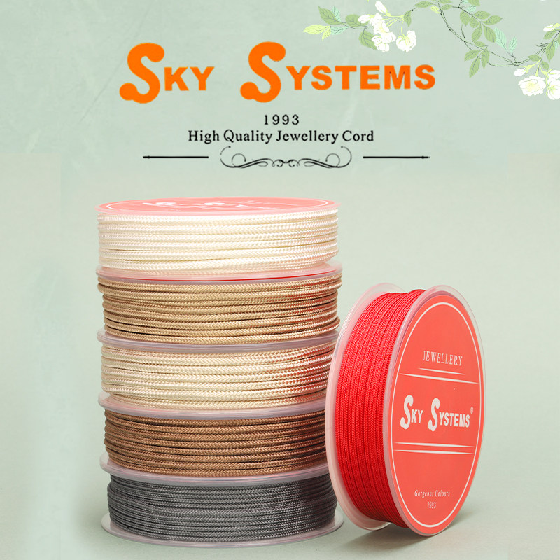 SKY珠宝线ML316黄金八宝罗盘吊坠项链编手绳红绳串珠线diy加密线