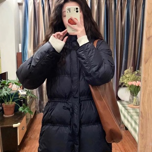 高充绒量黑色羽绒服女2025冬季新款巨好看的高级感保暖白鸭绒短款