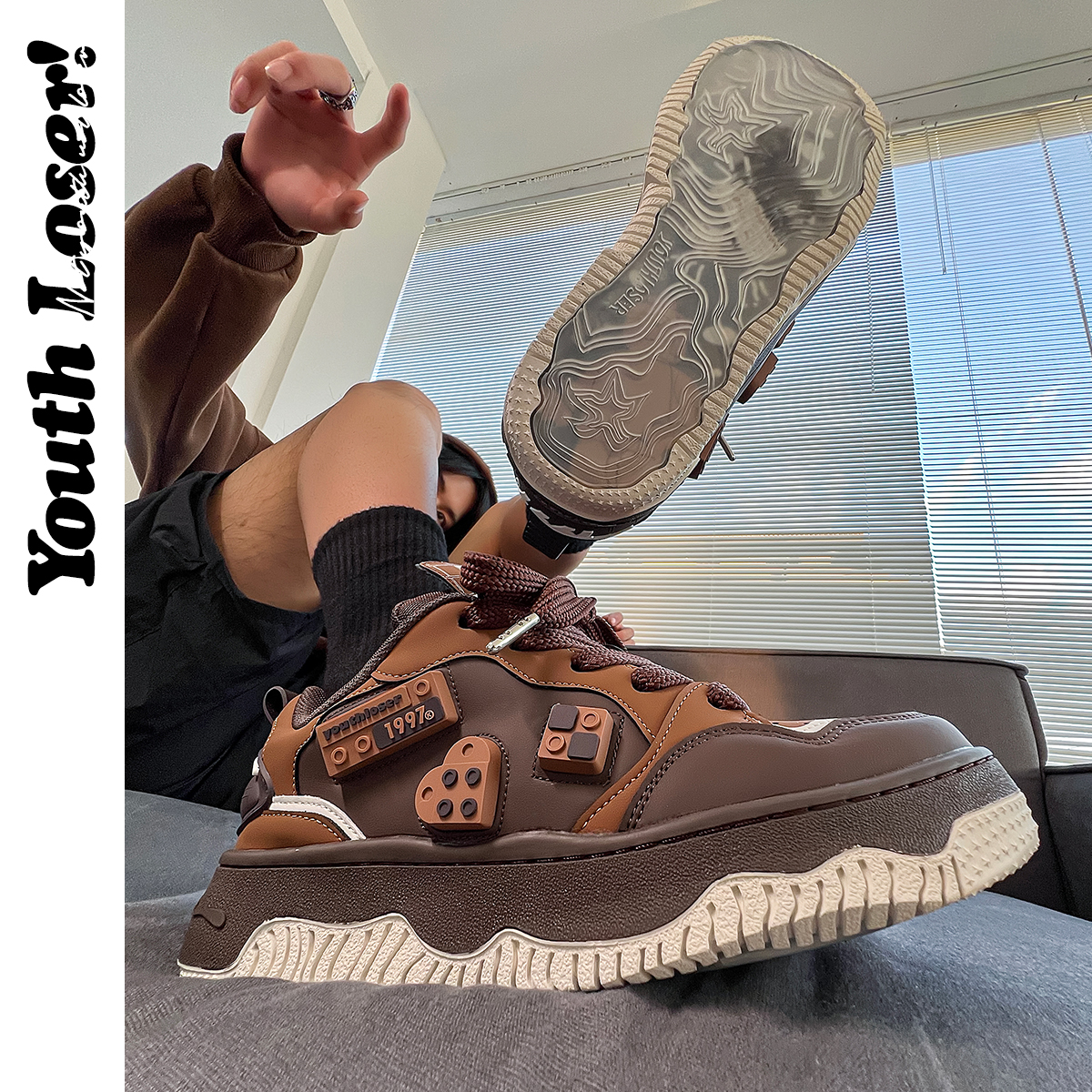 休闲百搭潮鞋小众设计情侣款