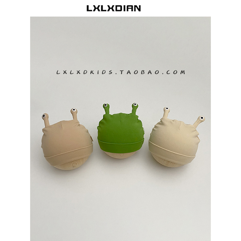 纯棉婴儿帽子搞怪小触角套头帽