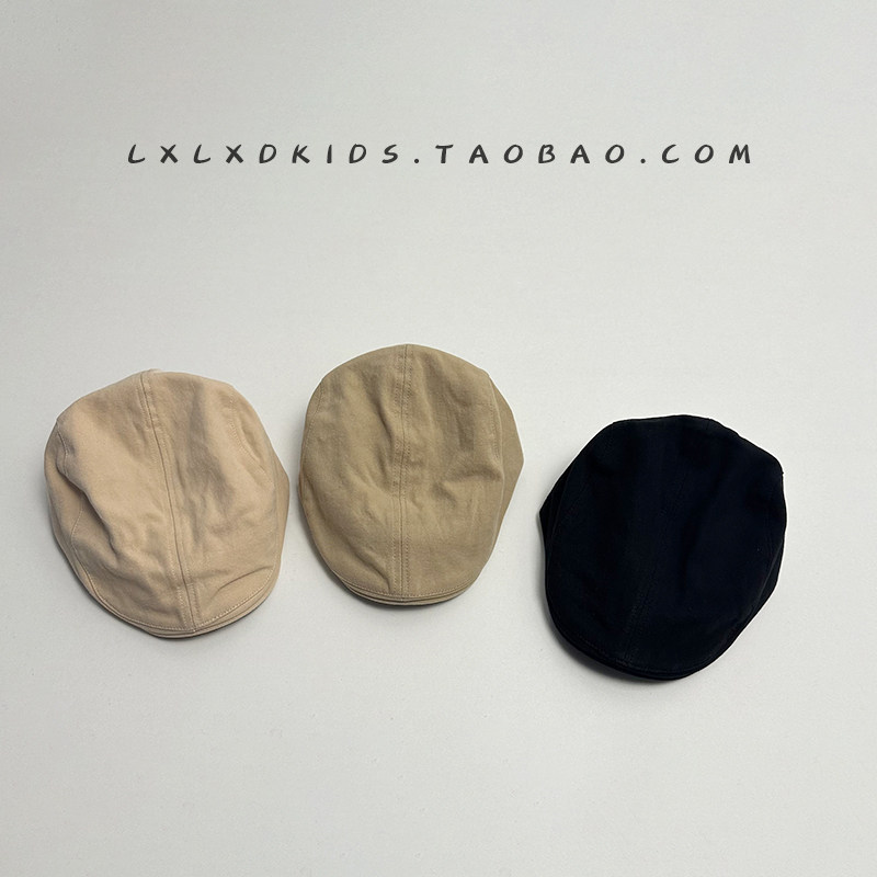 复古儿童前进帽男孩纯色百搭简约报童帽女宝宝凹造型鸭舌贝雷帽潮,童装/婴儿装/亲子装,帽子,淘宝优惠券,粉丝福利购,淘宝优惠卷