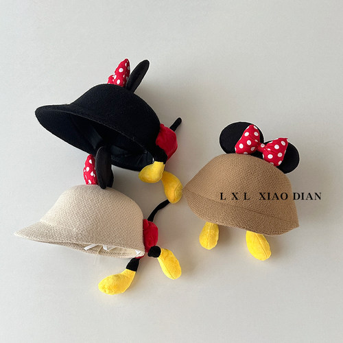 婴儿帽子秋冬款女宝宝鸭舌帽