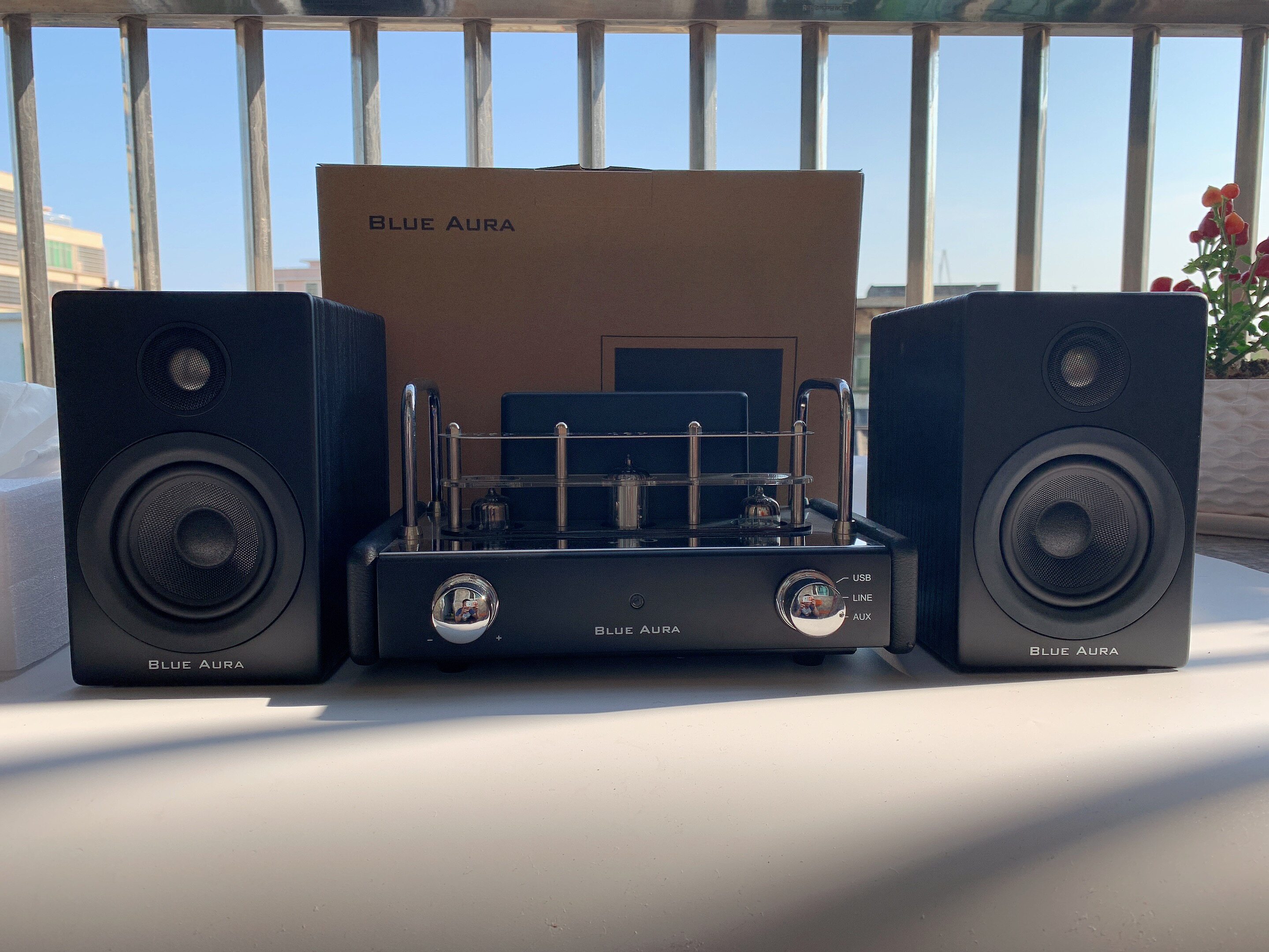 二手：英国BLUE AURA蓝色光辉 ps30入门级豪华微型复古胆机功放音