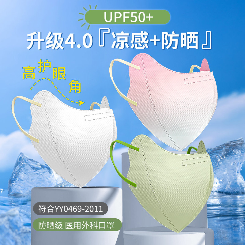 2026新款医用外科口罩女高颜值显脸小一次性医疗春夏款防紫外线