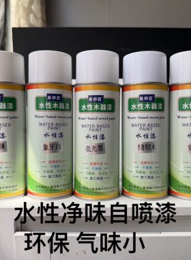 新华易邦匠家具维修水性环保木器漆象半透明实色白色系列自喷漆