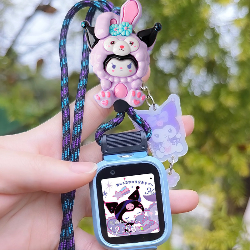 卡通公仔挂绳适用小米米兔儿童电话手表防丢绳6x表带64c/5c6c/c7a