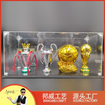 7号奖杯精美纯金属欧冠世界杯金球英超奖杯c罗金靴球迷收藏送礼