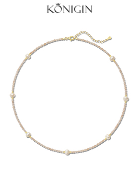 925纯银淡水珍珠项链女