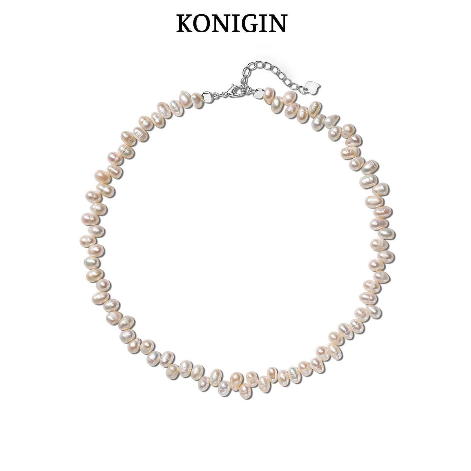 巴洛克天然错位珍珠项链女