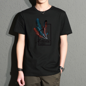 2023夏季港风ins原宿短袖T恤男宽松百搭衣服半袖简约时尚DX25-P10图片