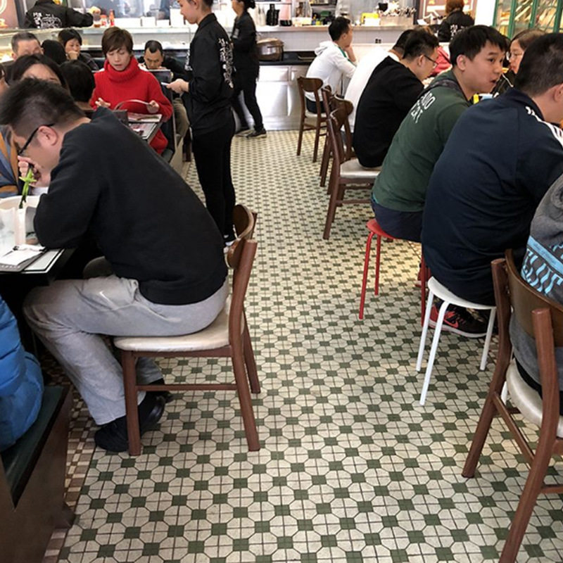 复古港式花砖300300餐厅防滑地砖大通冰室仿马赛克瓷砖奶茶店瓷砖