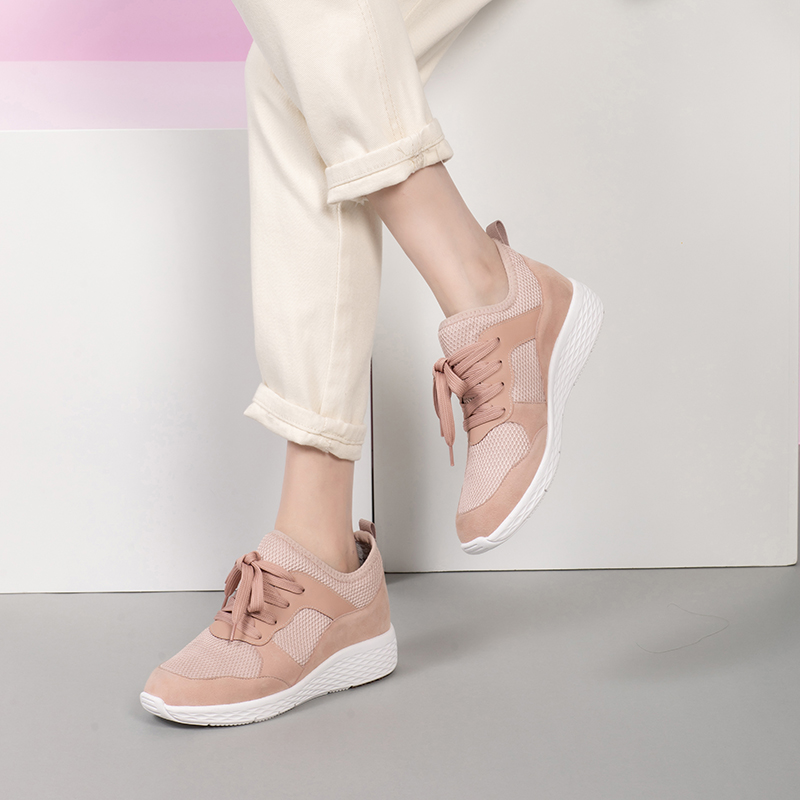 健步鞋内增高休闲运动鞋舒适