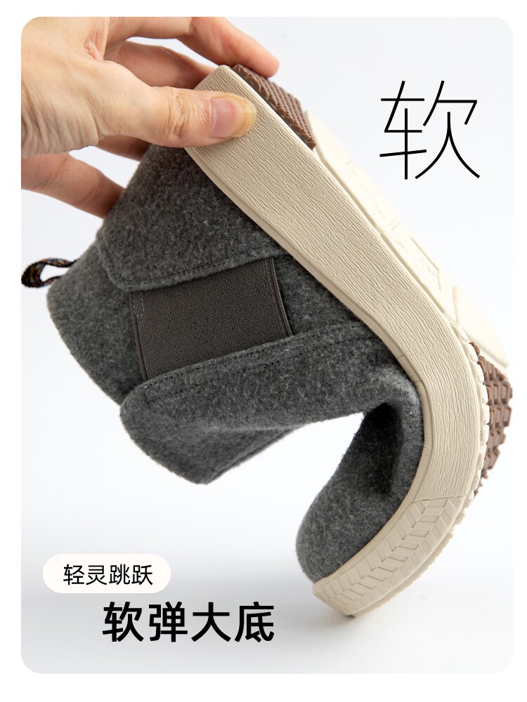 COMFORTABLE BOOTS GIRLS FALL|WINTER 2024 NEW CASUAL VERSATILE CHELSEA SINGLE BOOTS NON-SLIP MOMMY BOOTS 1065