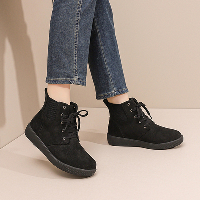 日系轻便短靴妈妈鞋舒适