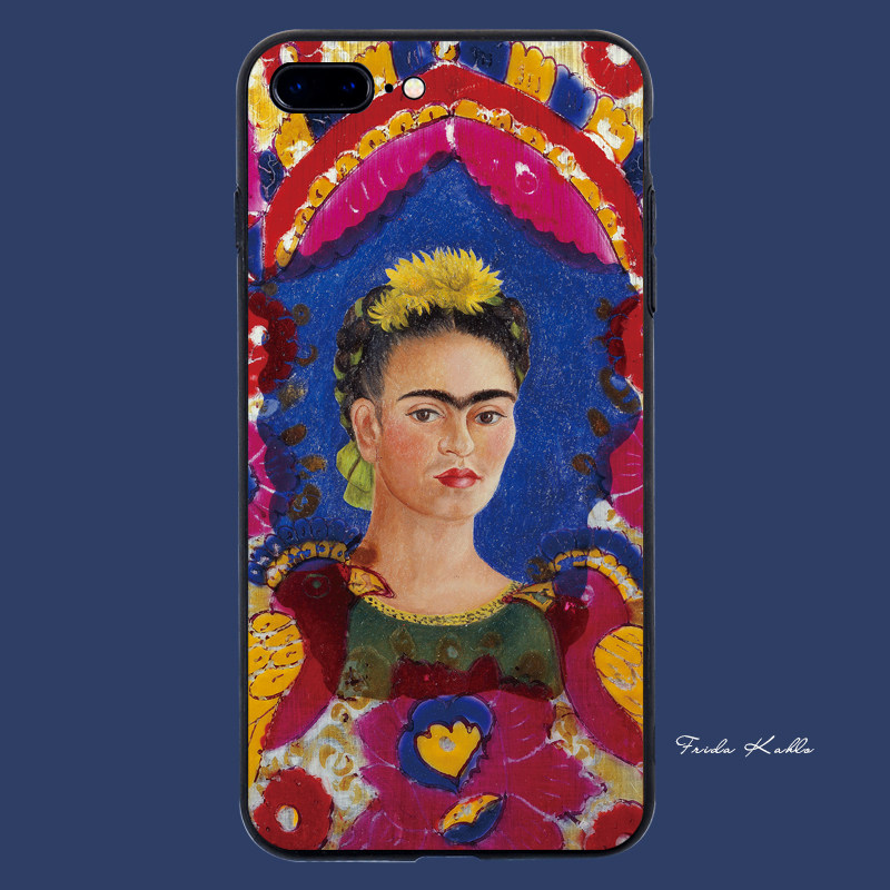 费里达 卡罗适用iPhoneX苹果7/8plus手机壳11/14艺术套华为mate40