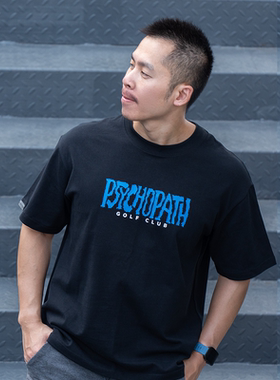 STN潮牌纯棉重磅短袖T恤圆领休闲宽松简约运动精神变态暴雪高尔夫