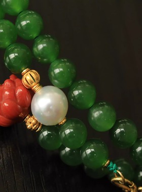 精品碧玉项链手链两用