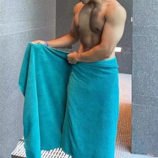 男士 棉浴巾健身运动加大加厚擦身吸水海边旅游沙滩巾游泳温泉披肩