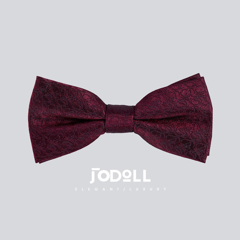 jodoll乔顿男【桑蚕丝】商务宴会结婚酒红色领结潮流时尚颈部配