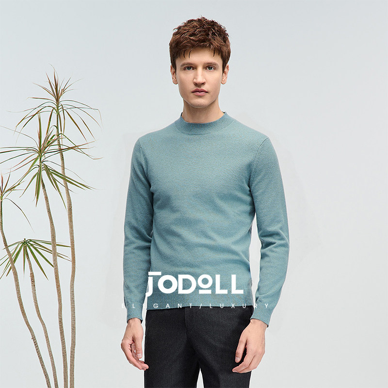 JODOLL乔顿男【100%山羊绒】休闲舒适毛衣简约百搭保暖通勤