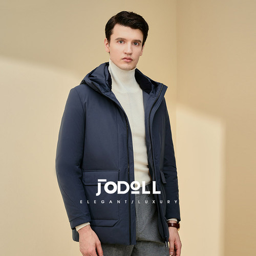 保暖休闲羽绒服JODOLL立领连帽