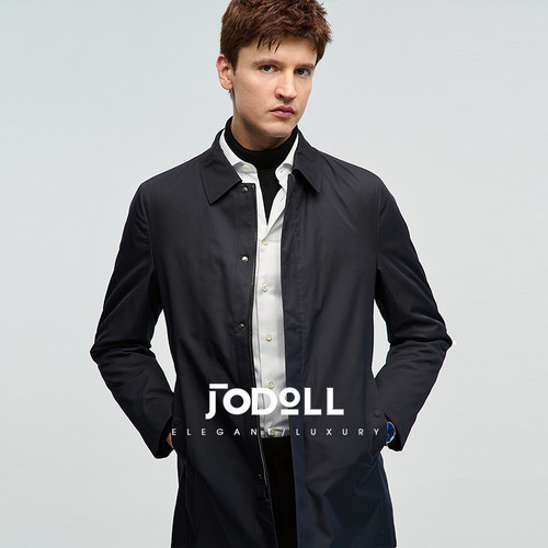 兔毛皮职场羽绒服JODOLL翻领休闲