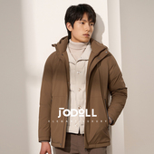商场正价款 乔顿鹅绒羽绒服男多色外套商务休闲连帽保暖拉链外套