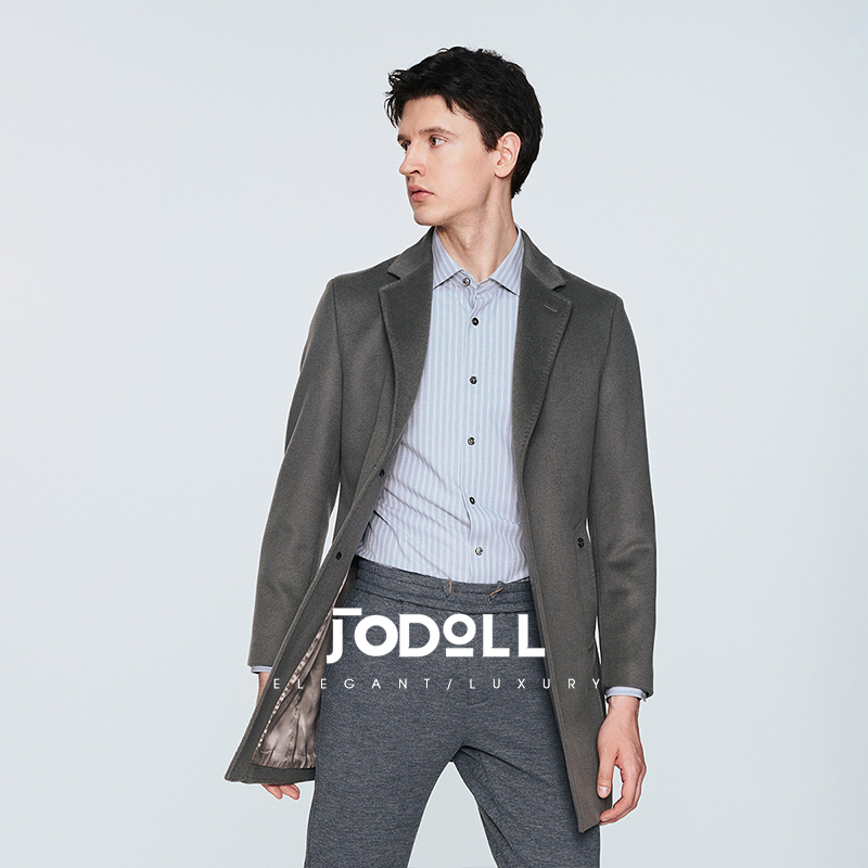 乔顿中长款绵羊毛时尚大衣保暖