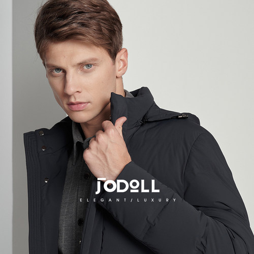 男士商务中长款羽绒服JODOLL保暖