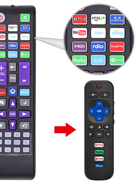 G12 Remote Control  For All Built-in Roku TV 电视遥控器