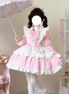 韩菇凉~原创设计lolita洋装甜美可爱洛丽塔裙长袖op秋冬连衣裙女