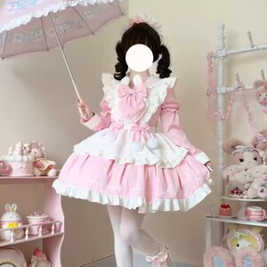 【甜心兔球】~韩菇凉原创设计lolita洋装洛丽塔裙粉op春夏连衣裙