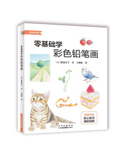 零基础学彩色铅笔画自学手绘本插画动漫临摹初学者儿童成人物书籍古风景动物多肉植物花卉美食篇画册