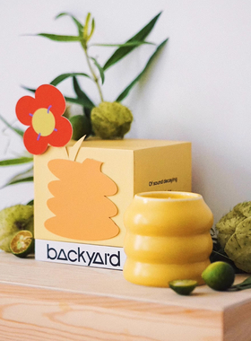 Backyard丹麦香薰蜡烛家用室内艺术香氛植物精油无烟大豆蜡蜜蜂罐