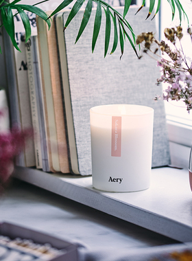 Aery英国玻璃杯禅境系列香薰蜡烛家用室内香氛植物精油无烟大豆蜡