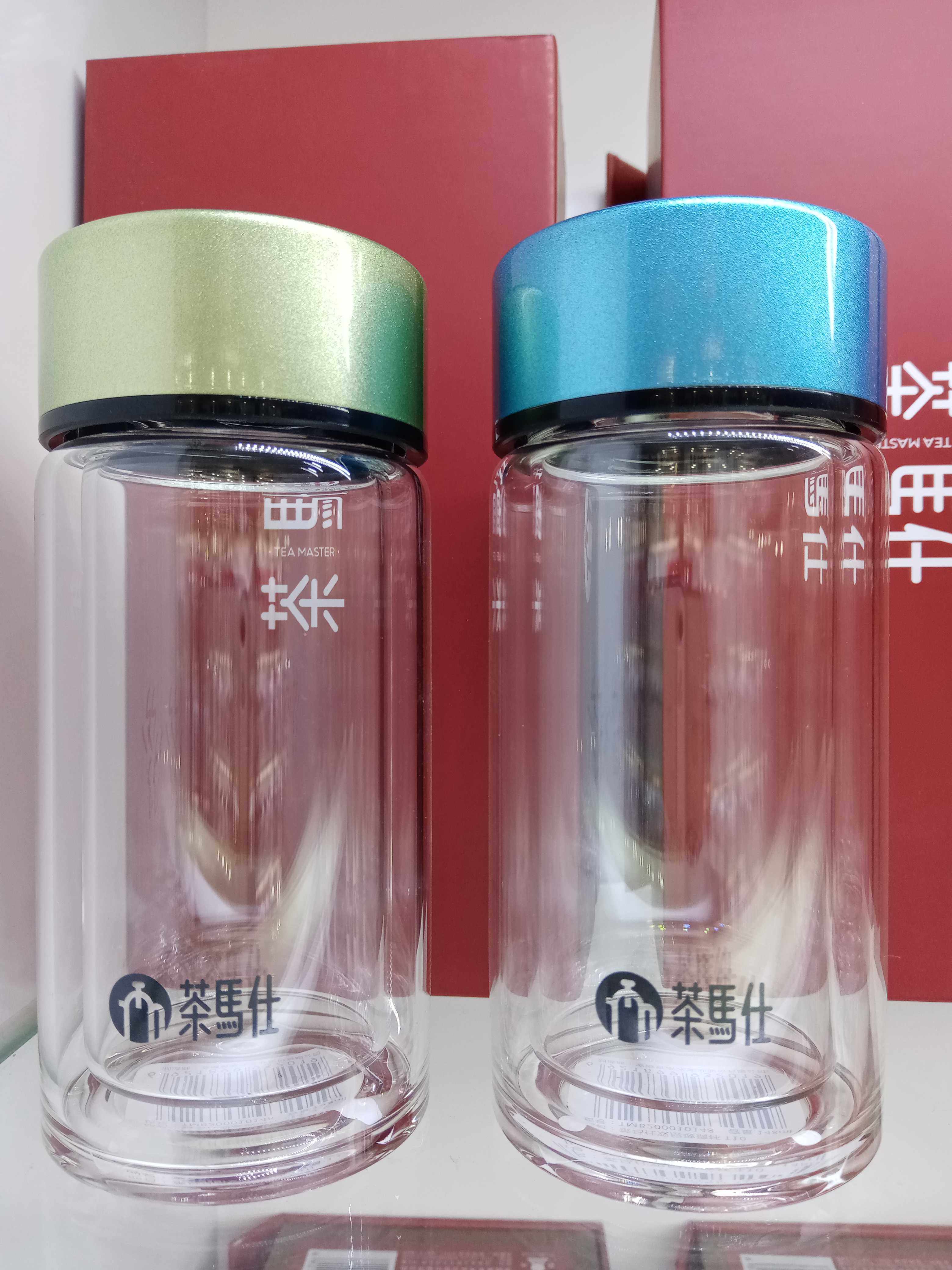 富光茶马仕单双层便携礼盒小水杯图片