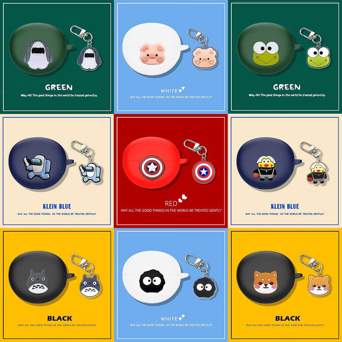 软卡通挂饰防摔硅胶耳机套护套