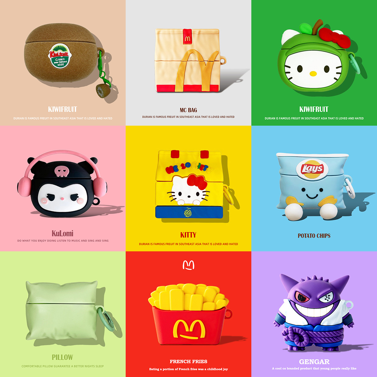 适用于airpodspro2保护套airpods4保护壳3苹果蓝牙耳机套盒黄色袋子airports4四代airpod硅胶ipod软pro2二代