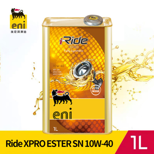 埃尼 eni全合成摩托车润滑油 i-Ride XPRO ESTER SN 10W-40 1L