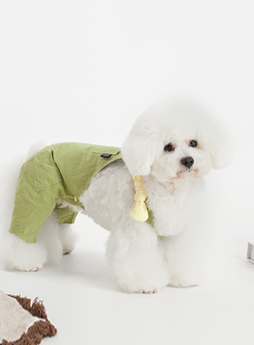 Sniff宠物狗狗猫咪春夏秋装水洗棉复古背带裤中小型犬薄款衣服