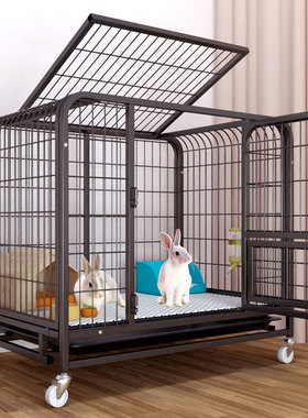兔笼大空间家用大号专用兔子笼子室内兔子窝宠物侏儒兔荷兰猪别墅