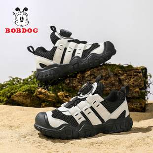 子户外登山鞋 巴布豆童鞋 2026春秋季 儿童鞋 休闲男童网面透气运动鞋