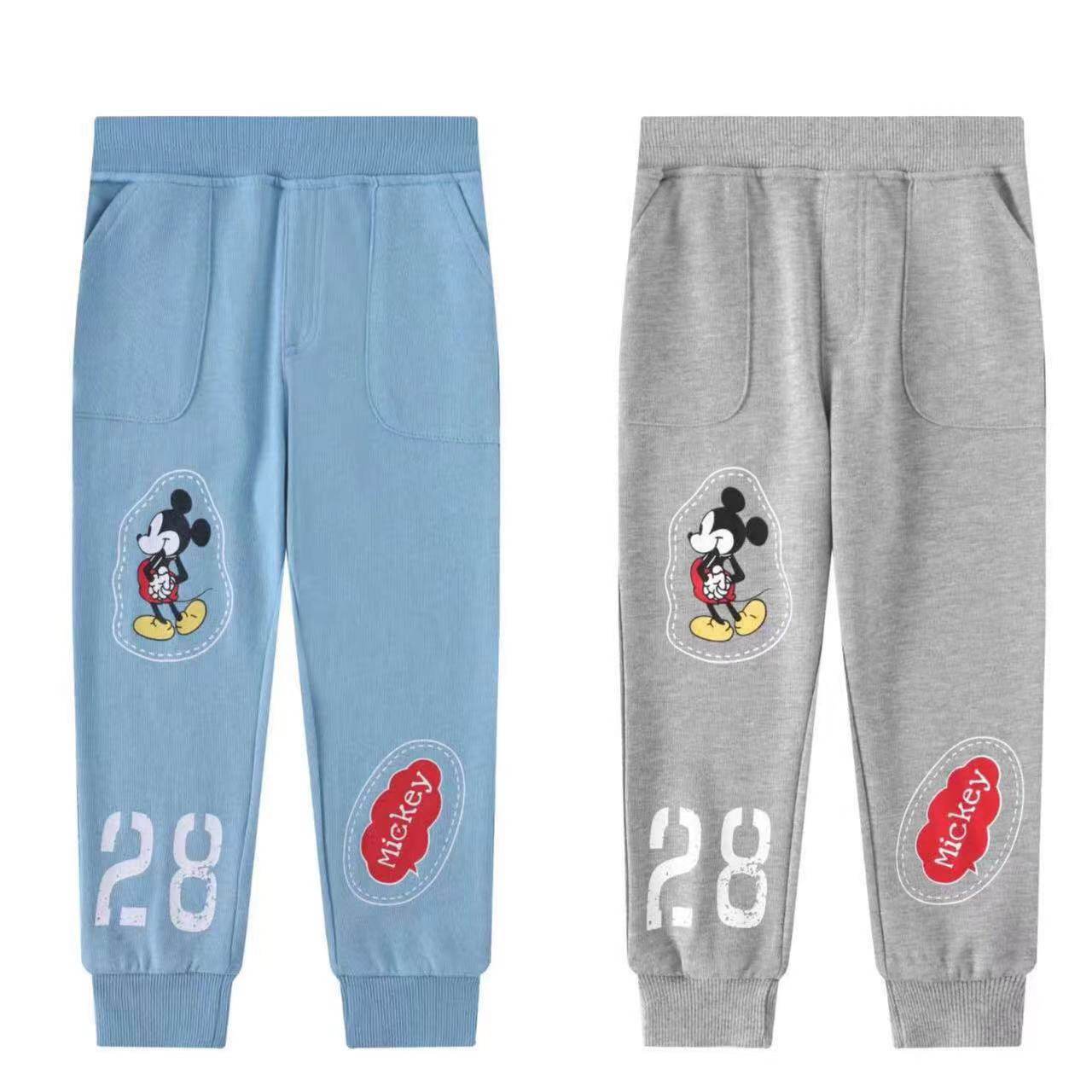 日系儿童春秋长裤纯棉男童薄款卫裤儿童束脚裤中大童小毛圈休闲裤