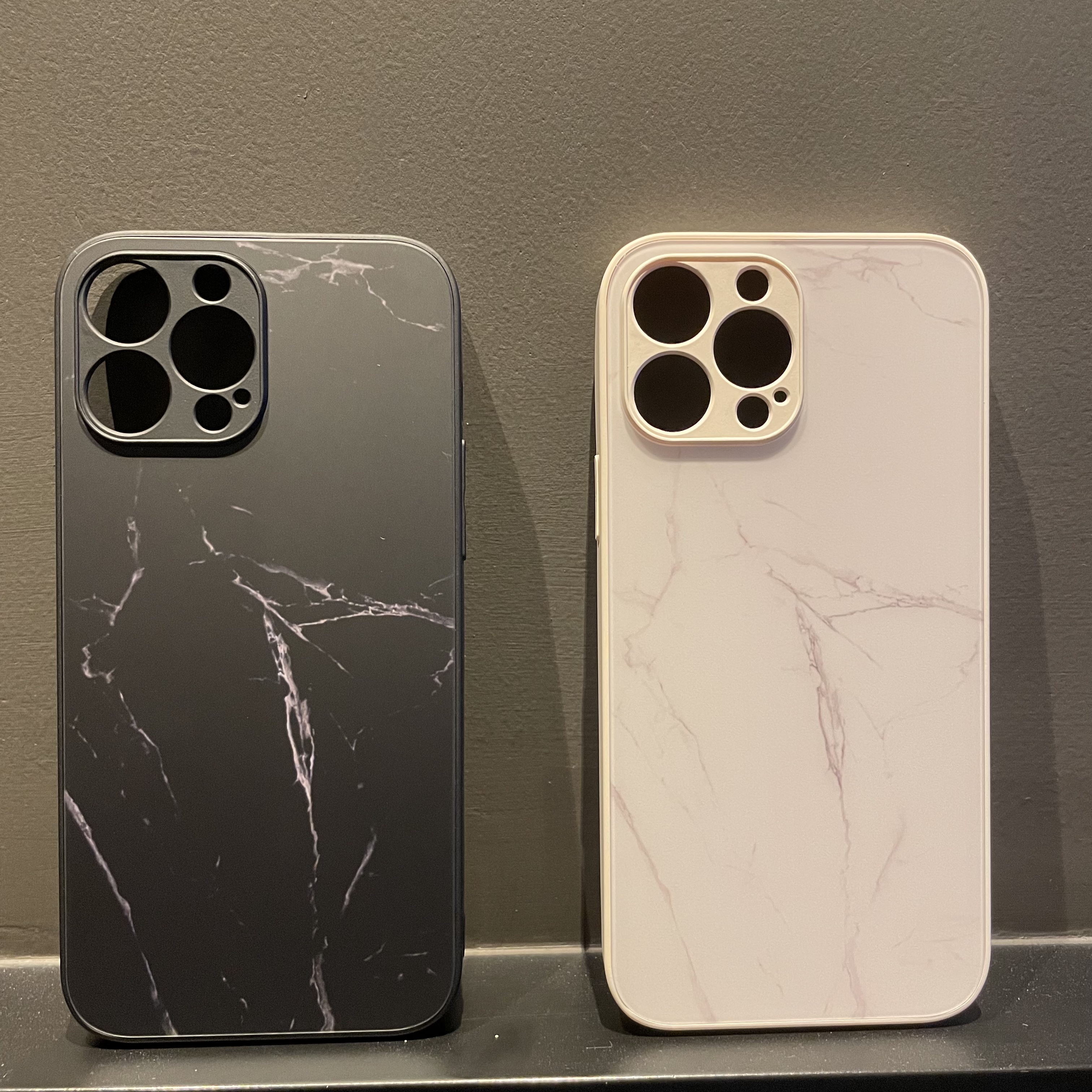 适用于iphone13大理石纹图案保护套12Pro/14PM/15promax/16pro全包软边手机磨砂玻璃抗指纹