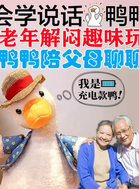 中老年解闷打发时间会说话玩具充电复读鸭对话玩具适合送老年人