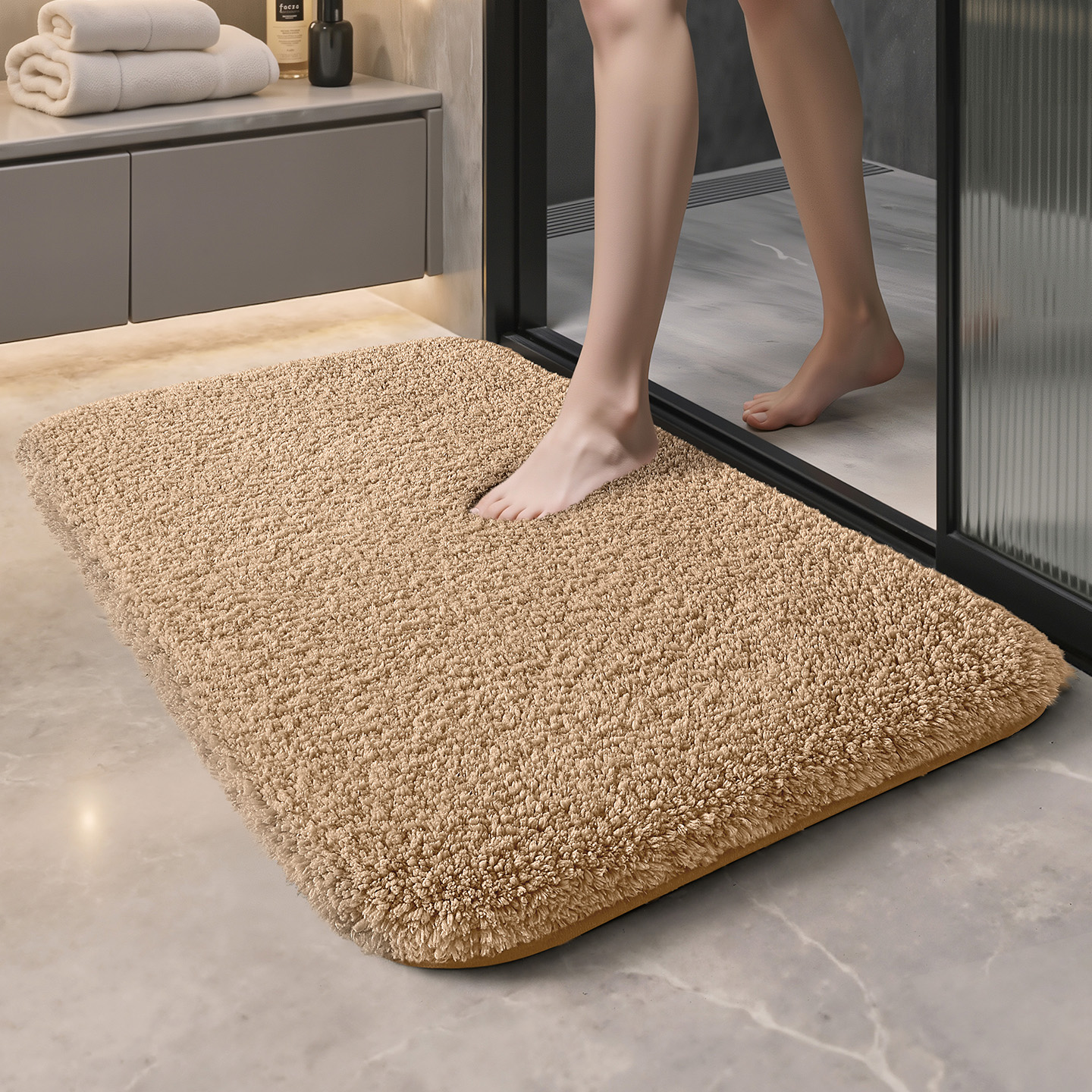 大江纯色加厚酒店吸水地巾