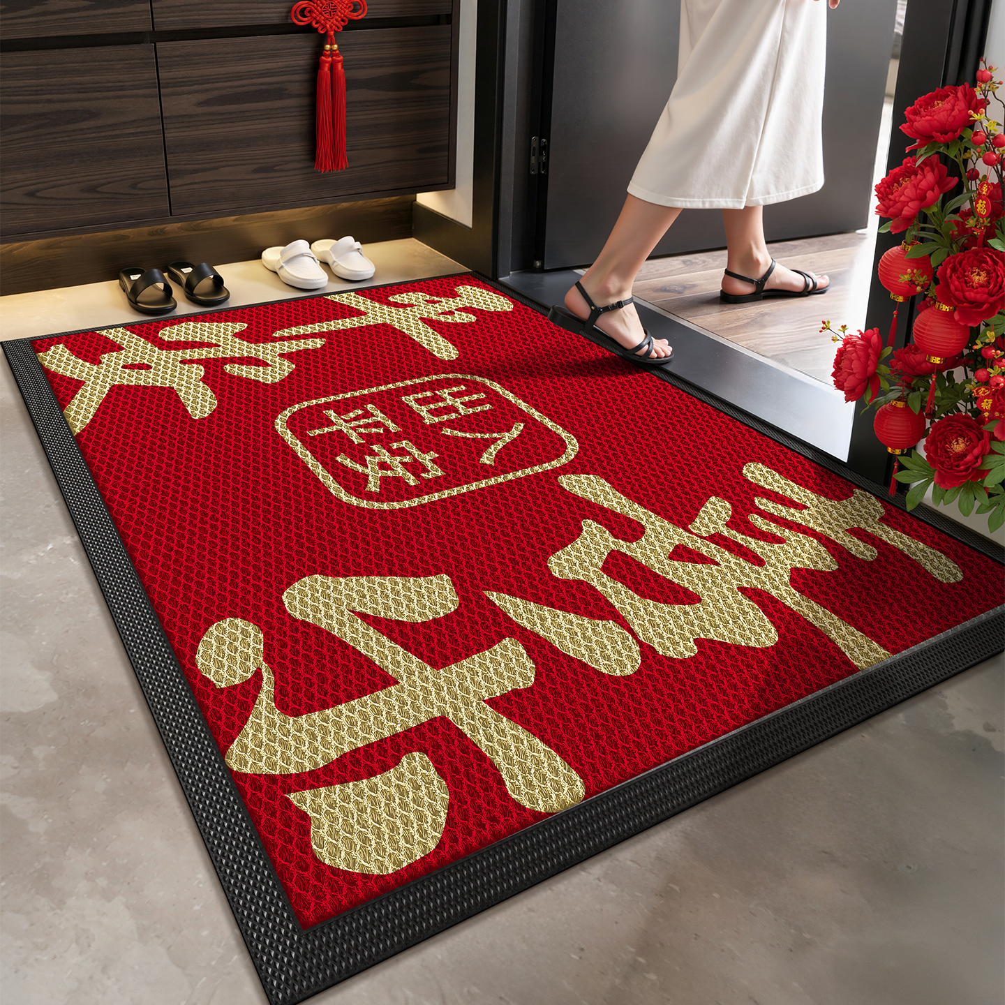 大江地垫入户门垫喜庆耐磨免洗
